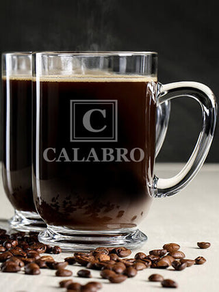 Square Monogram : Coffee Mugs - Engraved