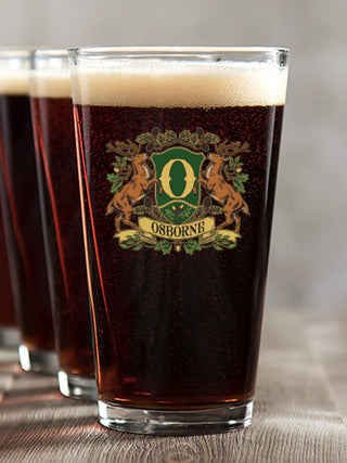 Stag Coat Of Arms : Pint Glasses - Color Printed