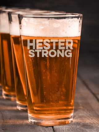 Strong : Pint Glasses - Engraved
