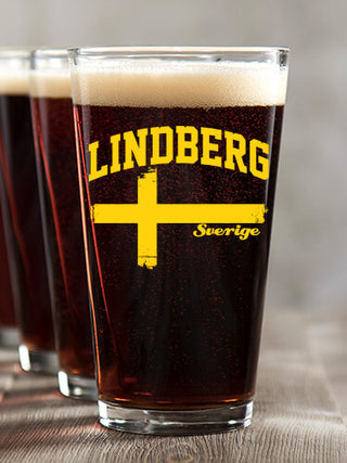 Sweden : Pint Glasses - Color Printed