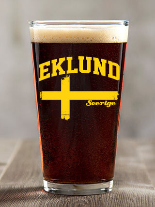 Sweden : Pint Glasses - Color Printed