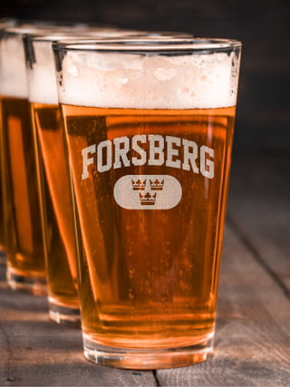 Swedish Varsity : Pint Glasses - Engraved