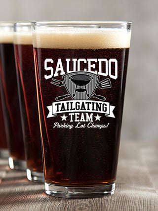 Tailgating Team : Pint Glasses - Color Printed