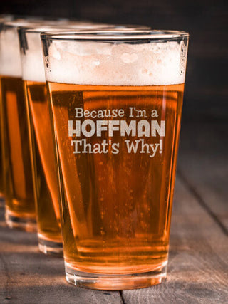 That's Why : Pint Glasses - Engraved