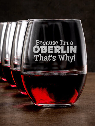 That's Why : Stemless Wine Glasses - Engraved