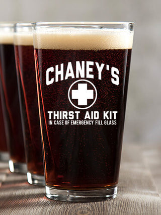 Thirst Aid Kit : Pint Glasses - Color Printed