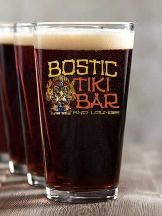 Tiki Bar : Pint Glasses - Color Printed