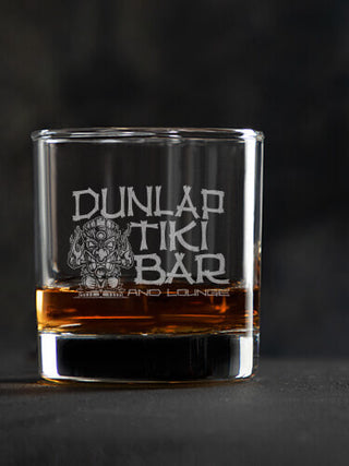 Tiki Bar : Rocks Glasses - Engraved