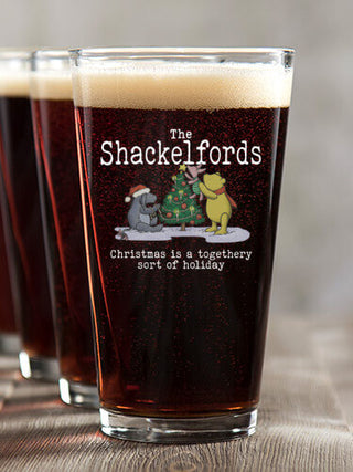 Togethery Holiday : Pint Glasses - Color Printed