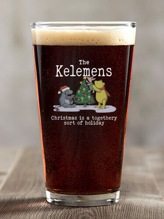 Togethery Holiday : Pint Glasses - Color Printed