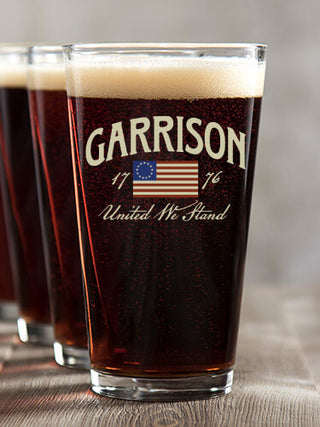 United We Stand : Pint Glasses - Color Printed