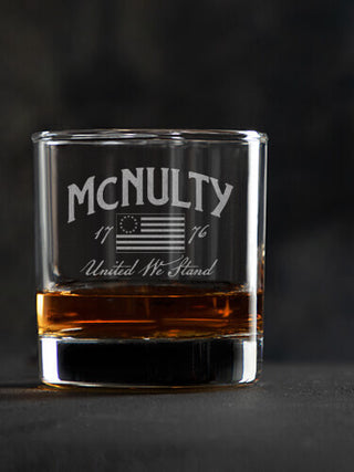 United We Stand : Rocks Glasses - Engraved