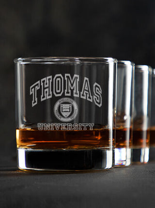 University : Rocks Glasses - Engraved