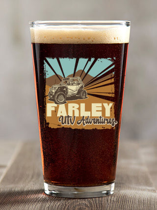 UTV Adventures : Pint Glasses - Color Printed