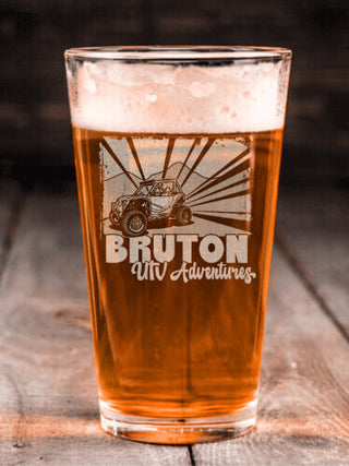 UTV Adventures : Pint Glasses - Engraved