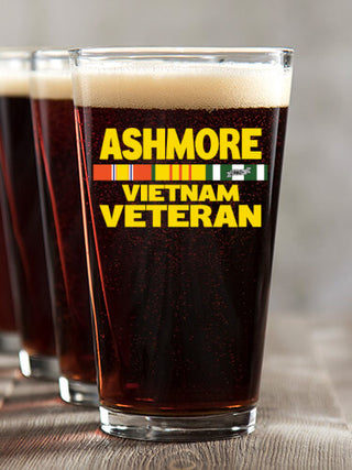 Vietnam Veteran : Pint Glasses - Color Printed
