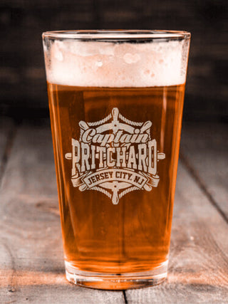 Vintage Captain : Pint Glasses - Engraved