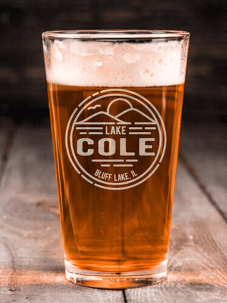 Vintage Lake : Pint Glasses - Engraved
