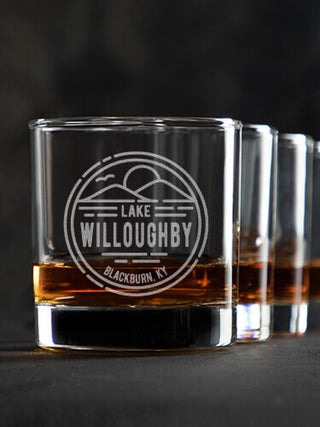 Vintage Lake : Rocks Glasses - Engraved