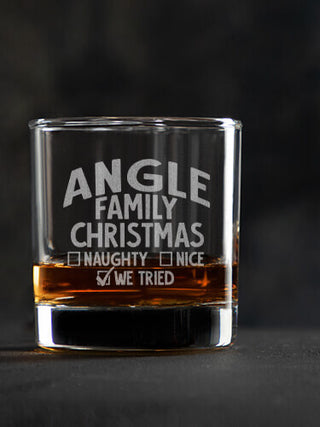 We Tried : Rocks Glasses - Engraved