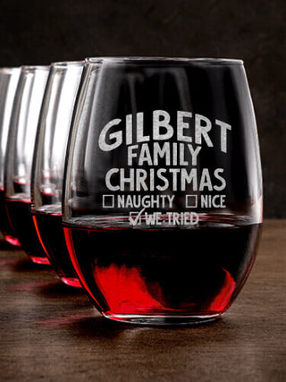 We Tried : Stemless Wine Glasses - Engraved
