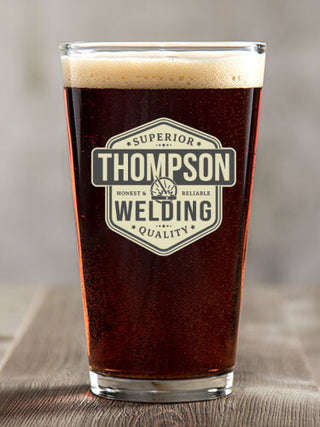 Welding : Pint Glasses - Color Printed