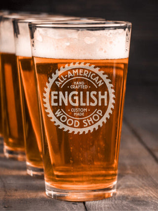 Wood Shop : Pint Glasses - Engraved