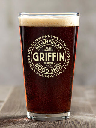 Wood Shop : Pint Glasses - Color Printed