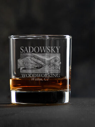 Woodworking : Rocks Glasses - Engraved