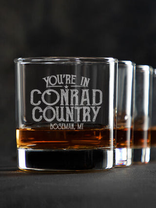 Your Country : Rocks Glasses - Engraved
