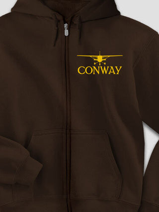 Airplane : Embroidered Zip Hoodies