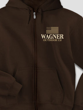 American Outdoor Company : Embroidered Zip Hoodies