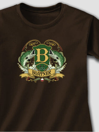 Bass Coat Of Arms : Adult Ladies Fitted T-Shirt