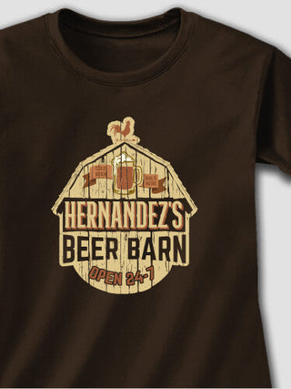 Beer Barn : Adult Ladies Fitted T-Shirt