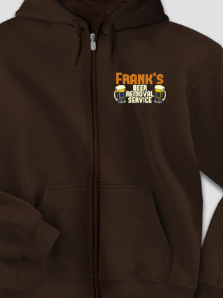Beer Removal : Embroidered Zip Hoodies