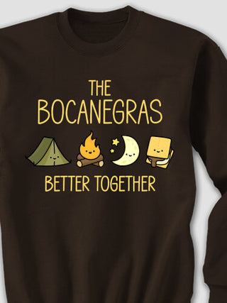 Better Together Camping : Printed Sweatshirts