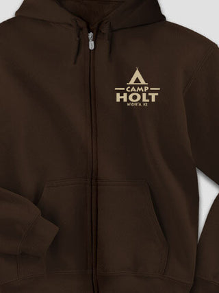 Camp : Embroidered Zip Hoodies