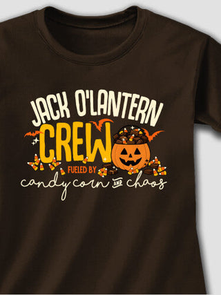 Candy Corn And Chaos : Adult Ladies Fitted T-Shirt