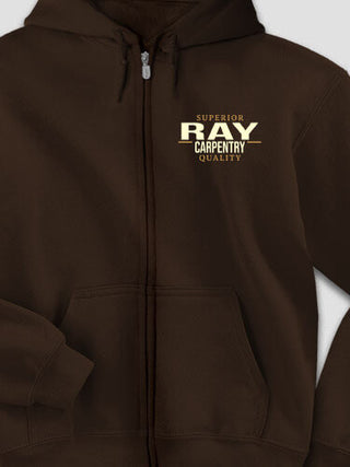 Carpentry : Embroidered Zip Hoodies
