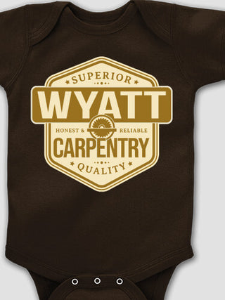 Carpentry : Printed Baby Bodysuits