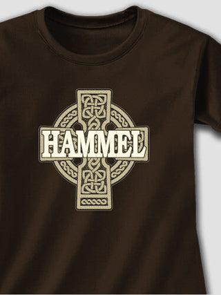 Celtic Stone Cross : Adult Ladies Fitted T-Shirt