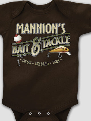 Classic Bait and Tackle : Printed Baby Bodysuits
