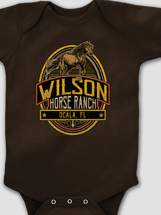 Classic Horse Ranch : Printed Baby Bodysuits