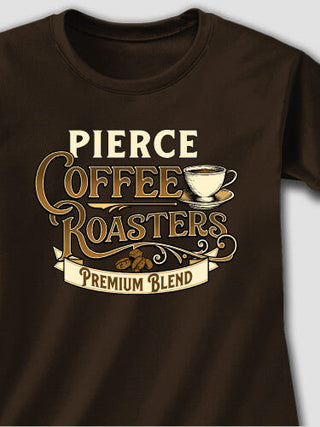 Coffee Roasters : Adult Ladies Fitted T-Shirt