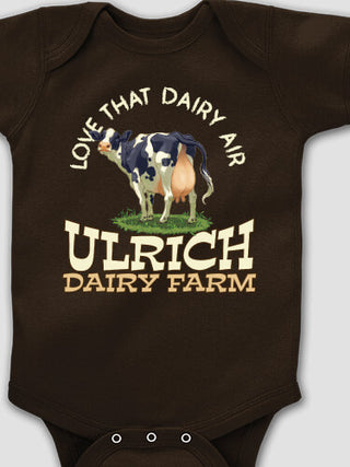 Dairy Air : Printed Baby Bodysuits