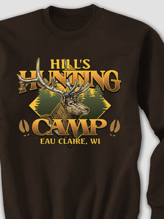 Elk Hunting Camp : Printed Sweatshirts