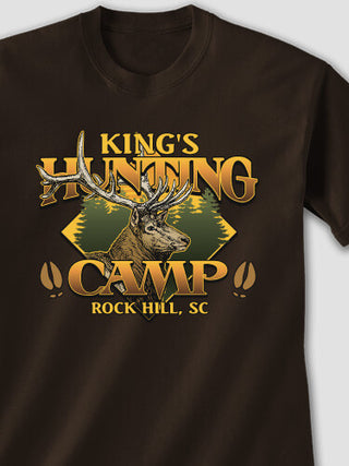 Elk Hunting Camp : Printed T-Shirts