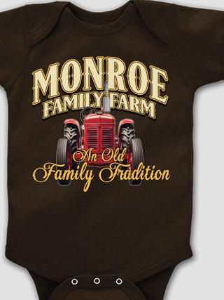 Farming Family Tradition : Printed Baby Bodysuits
