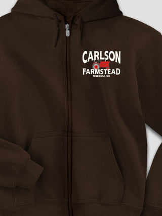 Farmstead : Embroidered Zip Hoodies