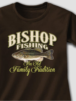 Fishing Family Tradition : Adult Ladies Fitted T-Shirt
